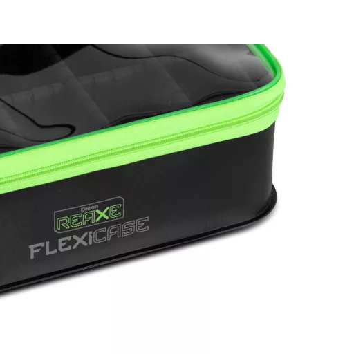 Delphin Reaxe FlexiCASE EVA fekete/zöld szerelékes táska 31 × 10 × 21 cm