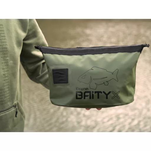 Delphin Baityx EVA sötétzöld/fekete csalizó övtáska 38 × 21 × 15 cm