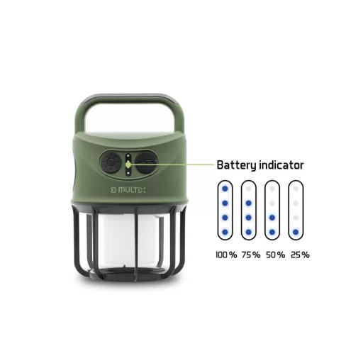 Delphin Multix 3W 4400mAh 3W 450lm 4400mAh 17 × 11 cm kempinglámpa