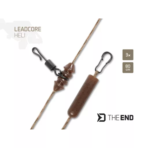 Delphin THE END Leadcore Heli 80 cm pontyozó szerelék 3 db/csomag