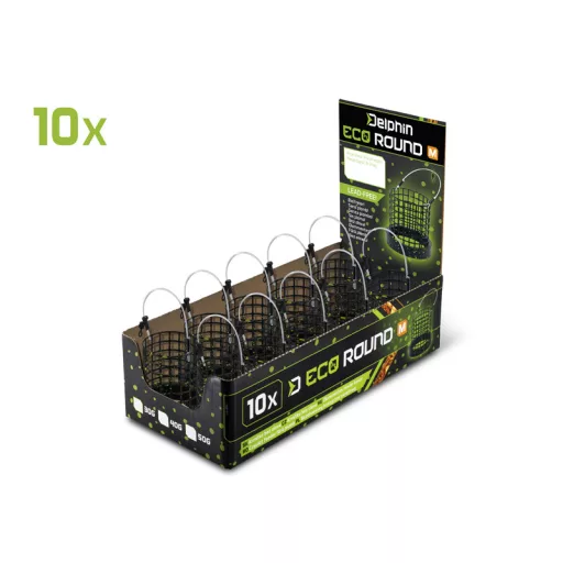 Delphin ECO Round ólommentes M távdobó feeder kosár 50 g