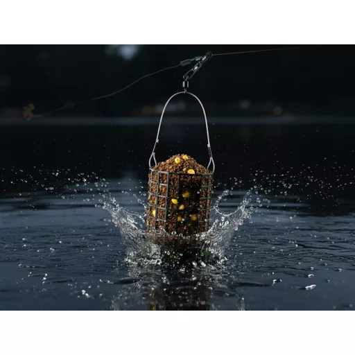 Delphin ECO Round ólommentes L távdobó feeder kosár 60 g