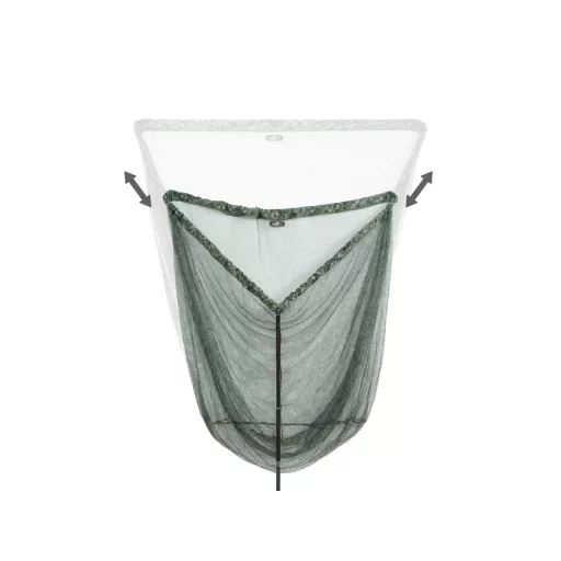 Delphin TELEFIX C2 g Tele 180 cm nyéllel 2 részes 100 × 100 cm teleszkópos bojlis merítő