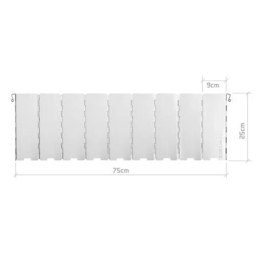 Delphin WindWALL 9 paneles szélfogó 75 × 25 cm