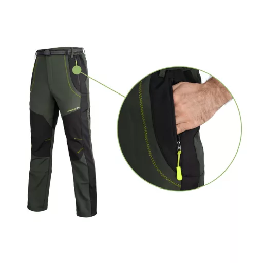 Delphin ThermoTEX Plus+ Kültéri sötétzöld-fekete nadrág XL