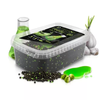   Delphin Pellet Box Reaxe Ready&go Fokhagyma–vajsav + Booster+ Waft 10 mm 400 g + 120 ml etetőpellet