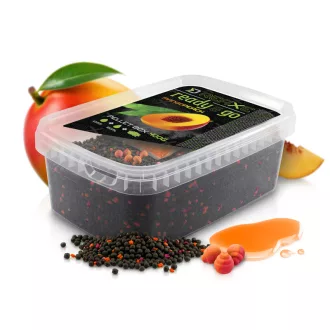   Delphin Pellet Box Reaxe Ready&go Mangó–őszibarack + Booster+ Waft 10 mm 400 g + 120 ml etetőpellet