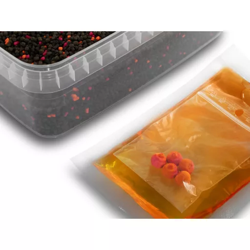 Delphin Pellet Box Reaxe Ready&go Mangó–őszibarack + Booster+ Waft 10 mm 400 g + 120 ml etetőpellet