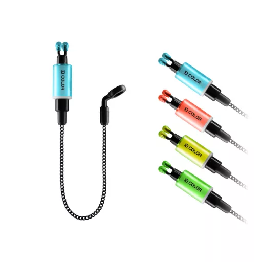 Delphin COLOR 2 db zöld/sárga láncos kapásjelző szett