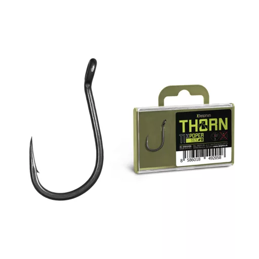 Delphin Thorn Poper 11 × 2-es bojlis szakállas horog
