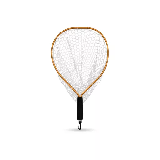 Delphin SoftLUX Pisztrángos 15 cm nyéllel 45 × 40 cm rablóhalas merítő