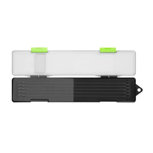 Delphin Reaxe Rigin maxi Feeder fekete/sárga előketartó doboz 30,3 × 6 cm