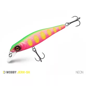 Delphin WOBBY JERK-SH NEON 8 cm 6,5 g lebegő minnow wobbler