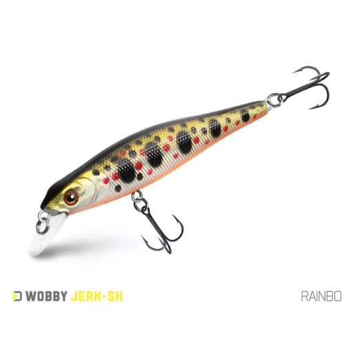 Delphin WOBBY JERK-SH REDFACE 8 cm 6,5 g lebegő minnow wobbler