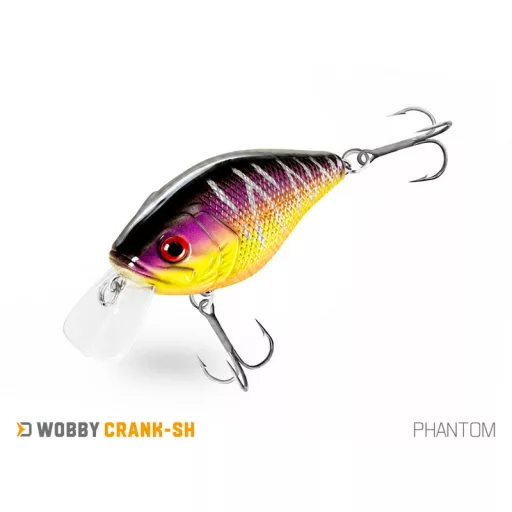 Delphin WOBBY CRANK-SH /Float. SUNSET 5 cm 8 g crankbait wobbler