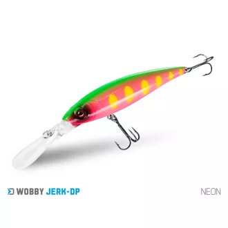   Delphin WOBBY JERK-DP NEON 9 cm 12,5 g lebegő minnow wobbler