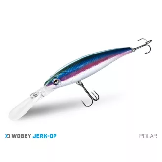   Delphin WOBBY JERK-DP POLAR 9 cm 12,5 g lebegő minnow wobbler
