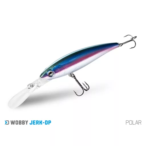Delphin WOBBY JERK-DP REDFACE 9 cm 12,5 g lebegő minnow wobbler