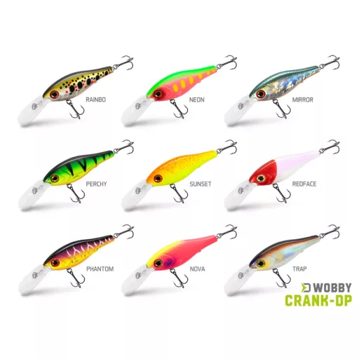 Delphin WOBBY CRANK-DP /Float. REDFACE 7 cm 12 g crankbait wobbler