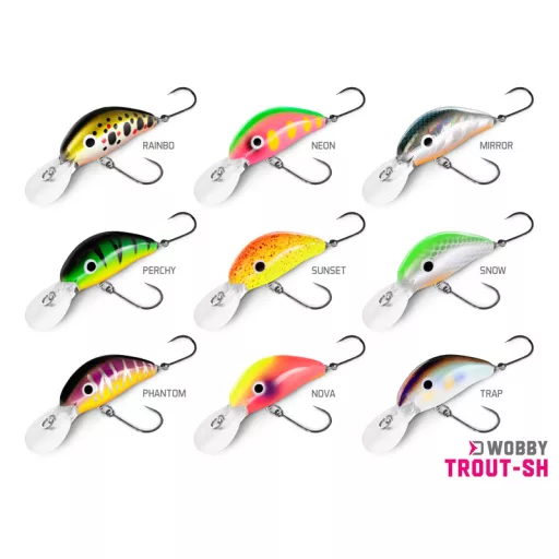 Delphin WOBBY TROUT-SH /Float. MIRROR 4 cm 4 g rovarutánzatú wobbler
