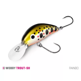   Delphin WOBBY TROUT-SH /Float. RAINBO 4 cm 4 g rovarutánzatú wobbler