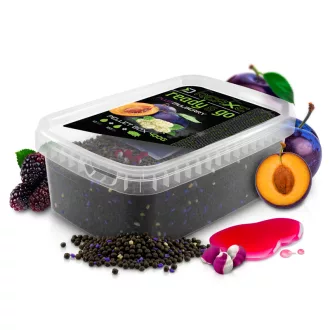   Delphin Pellet Box Reaxe Ready&go Szilva–eperfa + Booster+10 Waft (szilva) 400 g + 120 ml etetőpellet
