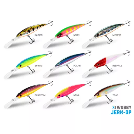 Delphin WOBBY JERK-DP PHANTOM 9 cm 12,5 g lebegő minnow wobbler