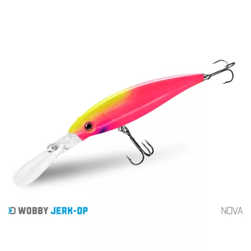 Delphin WOBBY JERK-DP PHANTOM 9 cm 12,5 g lebegő minnow wobbler