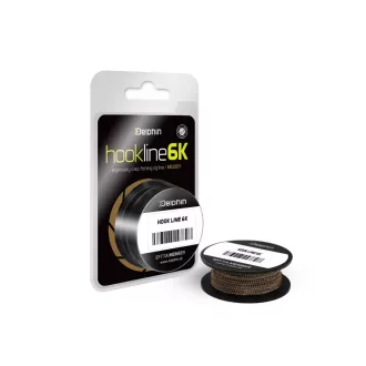 Delphin HOOKLINE 6K muddy 20 m 15 lb fonott előkezsinór