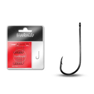   Delphin HKD Longer ring BN 10-es fekete nikkel füles szakállas horog 10+1 db/csomag