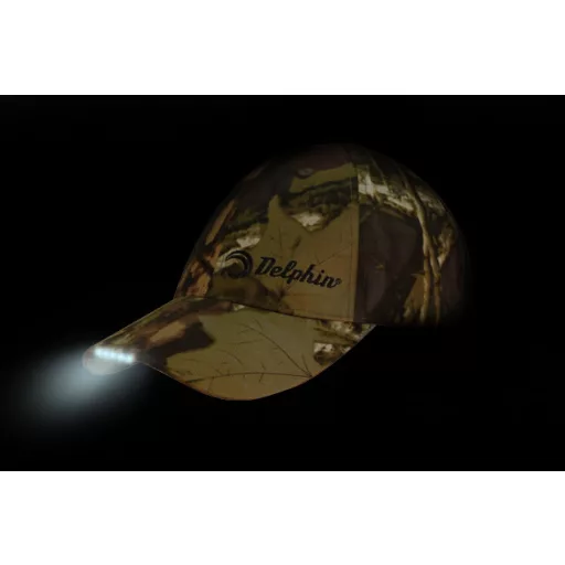 Delphin LED nyári terepmintás UNI baseball sapka