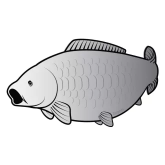 Delphin SILVER pontymotívumos matrica, 8 × 4,5 cm