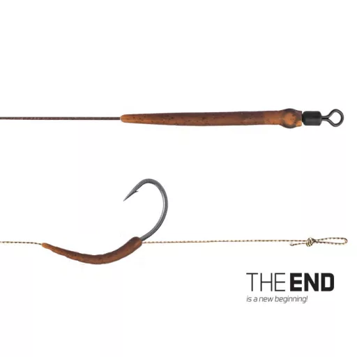 Delphin The End Boilie Rig 6-os 20 cm bojlis előkötött horog 2 db/csomag