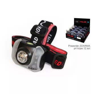 Delphin Polar_x 5+4 LED 60 × 45 × 45 mm fejlámpa