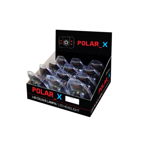 Delphin Polar_x 5+4 LED 60 × 45 × 45 mm fejlámpa