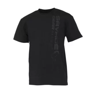 Savage Gear Vertical Logo fekete L póló