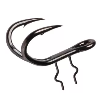   MADCAT dupla Shad BN 4 × 4/0-s fekete nikkel harcsázó horog 4 db/csomag