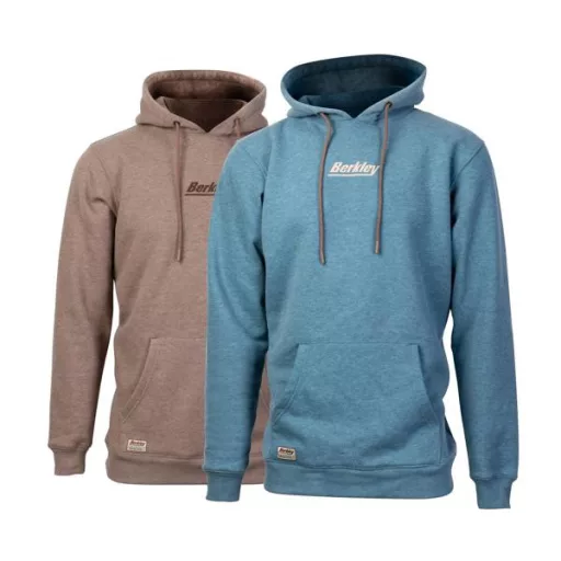 Berkley kapucnis melírozott khaki L pulóver