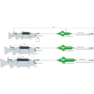   MADCAT Screaming Profirr 180 cm 1 mm 1/0 6/0 horgászszerelék ragadozóhalas szerelék