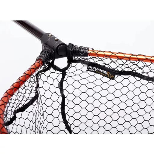 Savage Gear Pro Folding DLX XL 1 részes 85 × 70 cm 20 mm gumírozott rablóhalas merítő