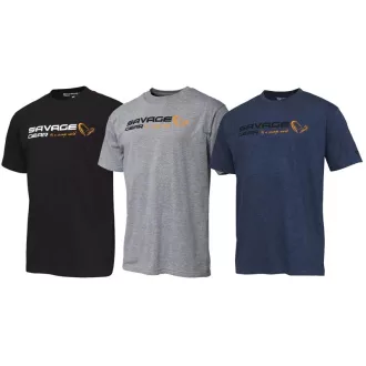 Savage Gear Signature Logo fekete L póló