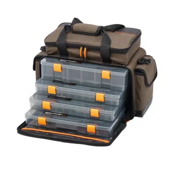   Savage Gear SPC L 6 dobozzal 31 l pergetőtáska 35 × 50 × 25 cm