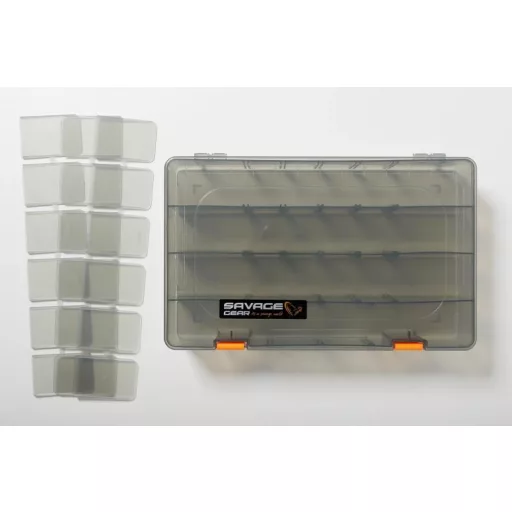 Savage Gear SPC Shoulder 2 dobozzal pergetőtáska 16 × 40 × 22 cm