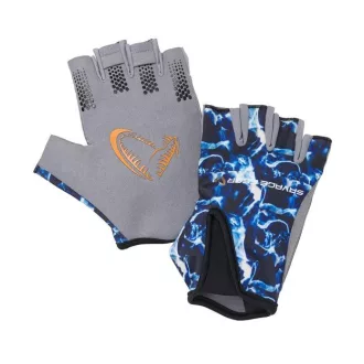 Savage Gear Marine Half tengerkék kesztyű L