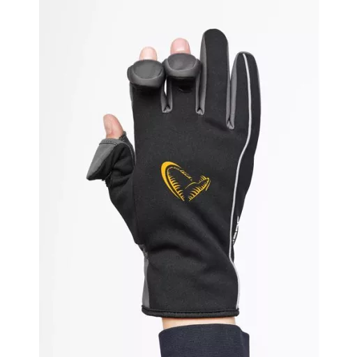 Savage Gear Softshell Winter fekete kesztyű XL