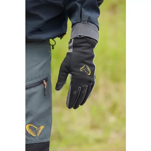 Savage Gear Softshell Winter fekete kesztyű XL