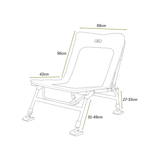 Korum Supa Lite Stretch Wide horgászszék
