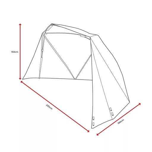 Korum Pentalite Quick Brolly horgászernyő 2,2 m