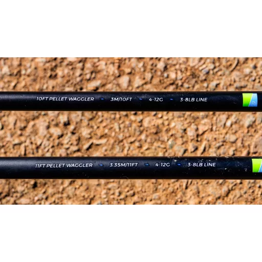 Preston Dura Pellet Waggler 330 cm 4–12 g 2 részes match horgászbot