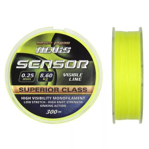 Nevis Sensor Fluo 0,30 mm 300 m fluo sárga monofil főzsinór
